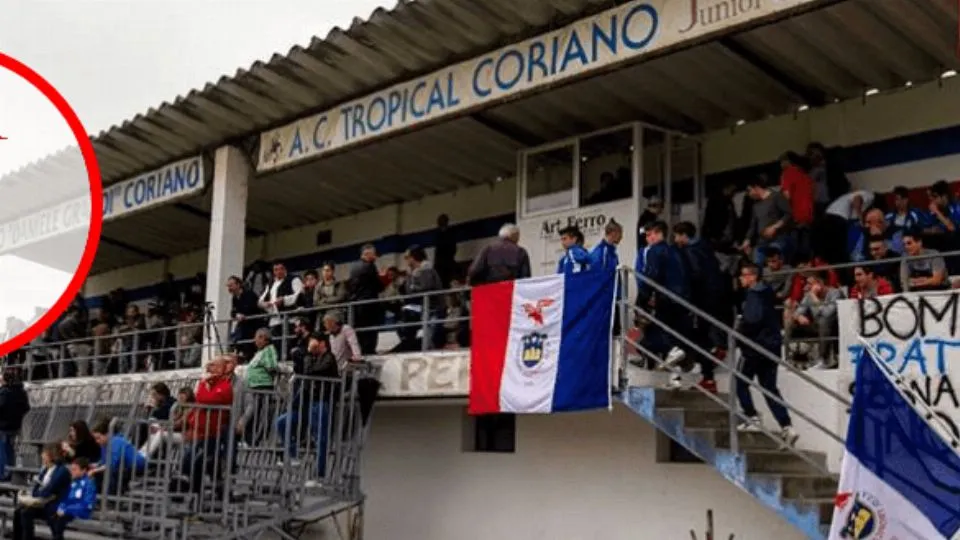 La Tribuna del “Grandi” di Coriano (archivio)