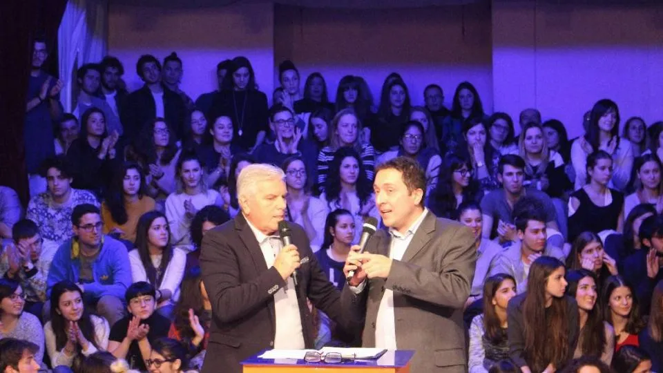 I conduttori de “La Campanella”: Otello Melucci e Roberto Bonfantini
