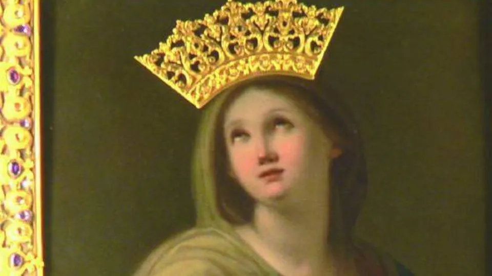 il quadro nel santuario di Santa Chiara