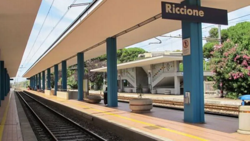 la stazione di Riccione
