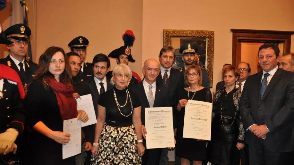 la cerimonia in Prefettura