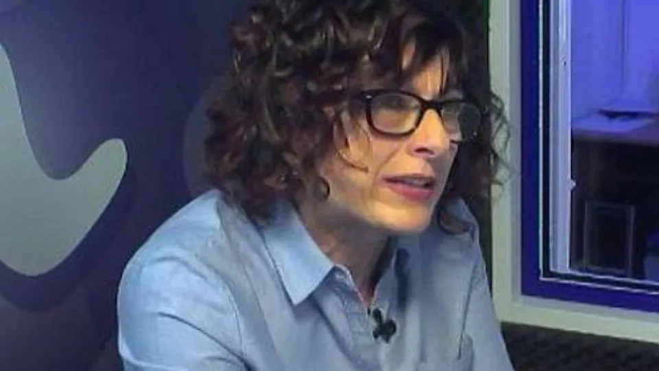 Marina Mascioni negli studi di Icaro Tv
