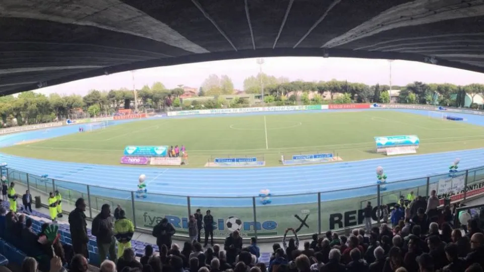 Lo stadio Nicoletti di Riccione
