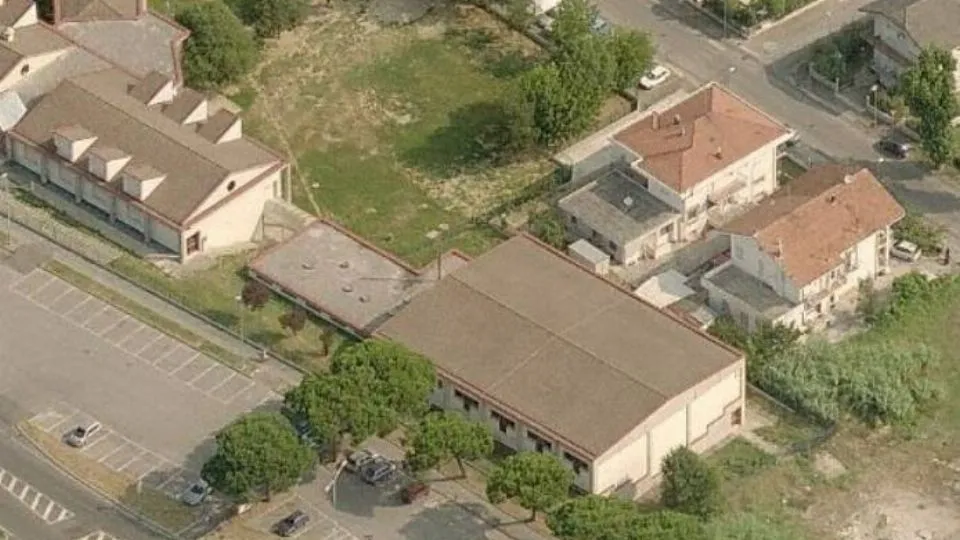 La Palestra “Annika Brandi” vista dall’alto
