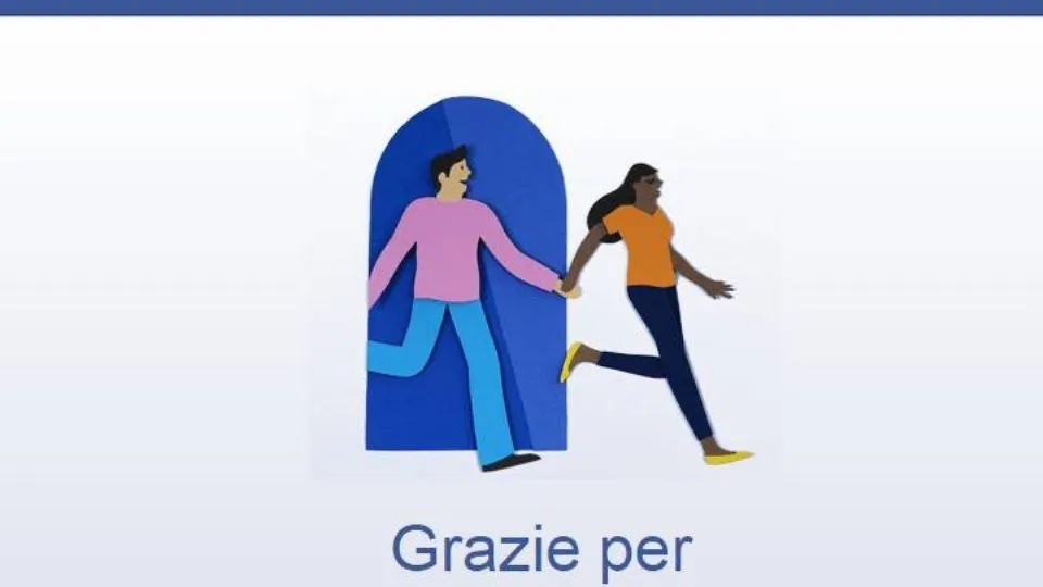 una schermata di FB
