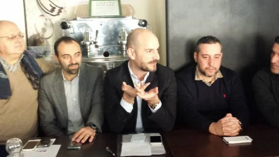 Da sinistra: Corrado Piva, Juri Magrini, Paolo Calvano, Alessandro Montanari, Sergio Gambini
