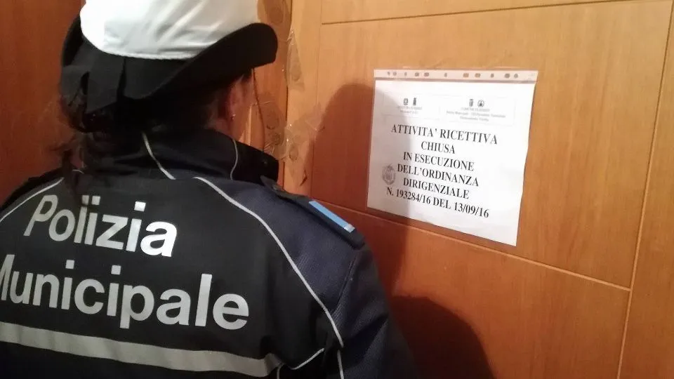 gli agenti sul posto