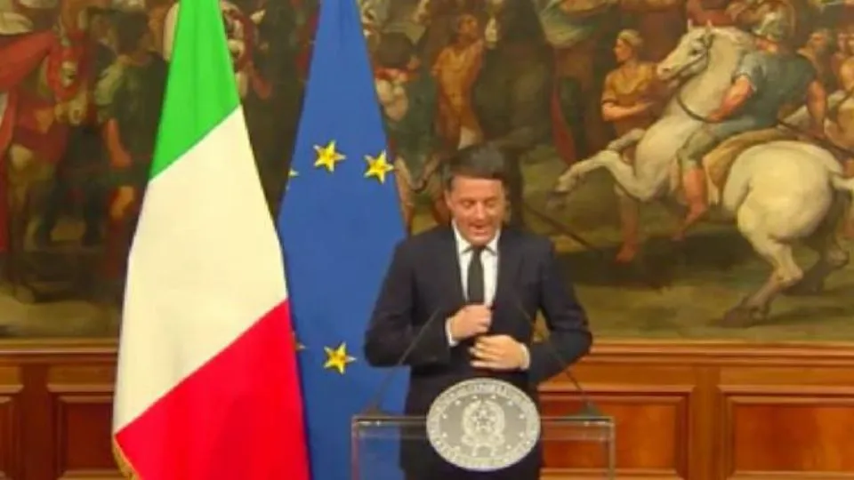 la conferenza di Renzi