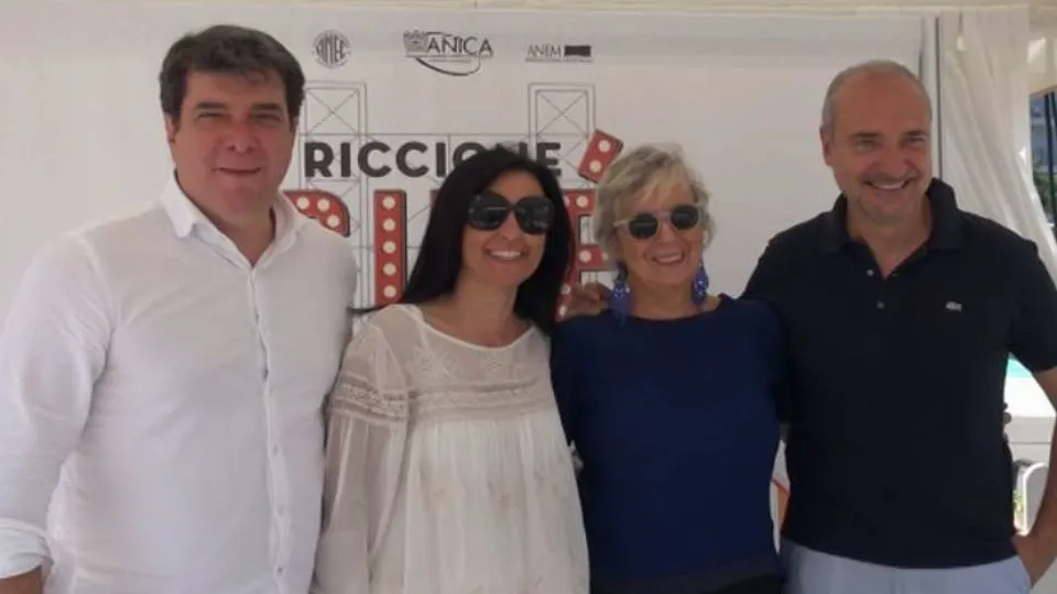 Montanari, Tosi, Detassis (direttore Ciak), Truocchio (Direttore Ciné)