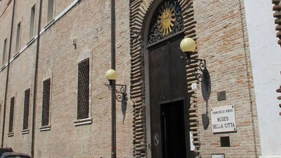 L’entrata del Museo della Città di Rimini