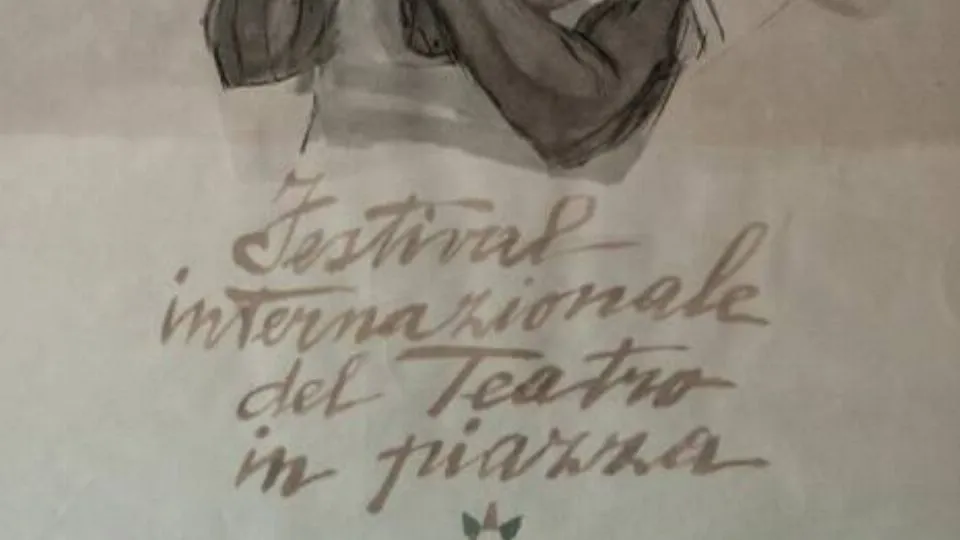 Manifesto della prima edizione del festival internazionale del Teatro in piazza di Santarcangelo (1971)
