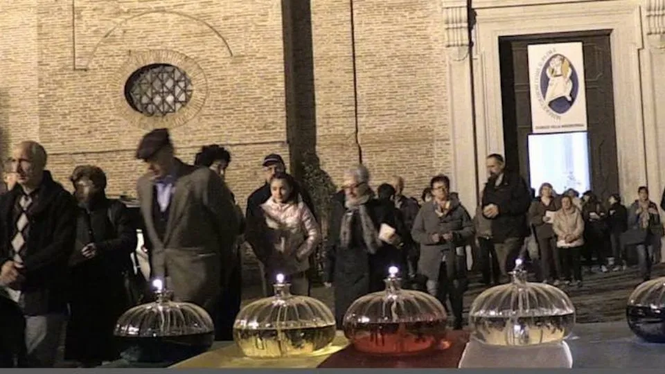 la veglia a Santarcangelo
