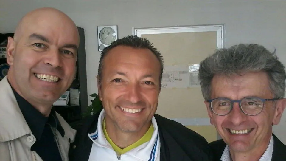 Fabrizio Serafini, Enrico Casadei ed il preside Paride Principi