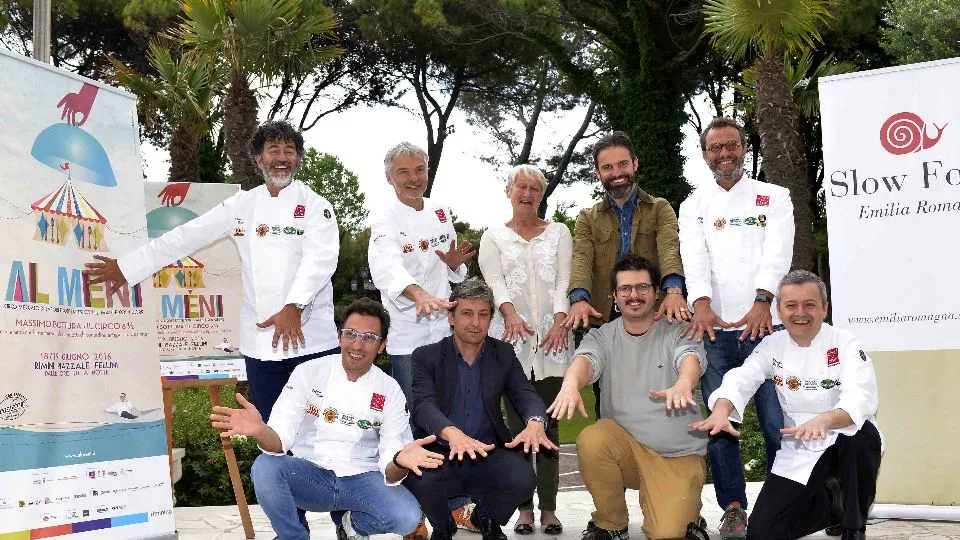 foto di gruppo al Grand Hotel
