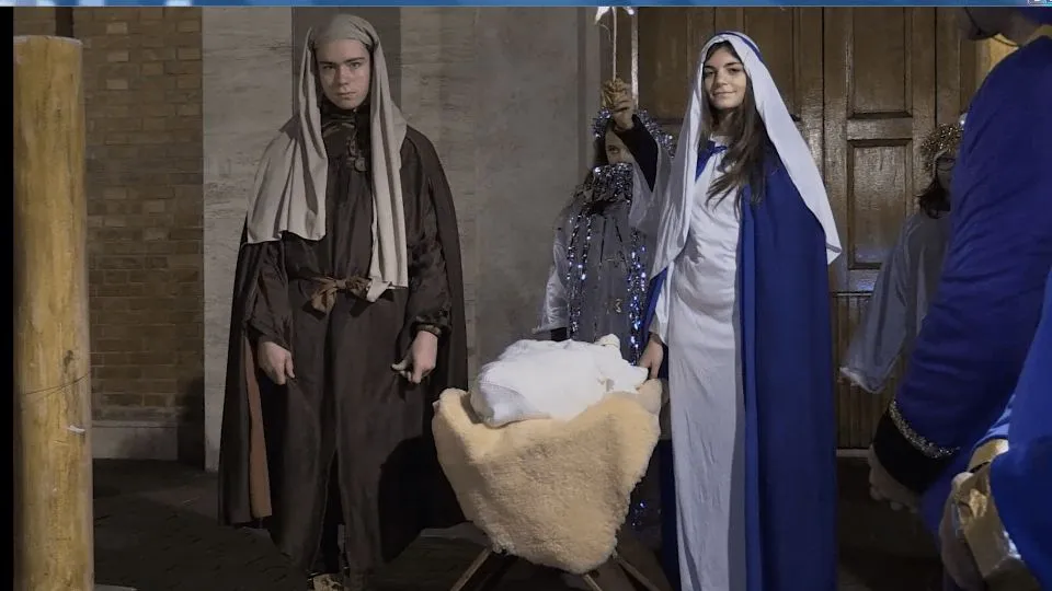 La scena finale della natività