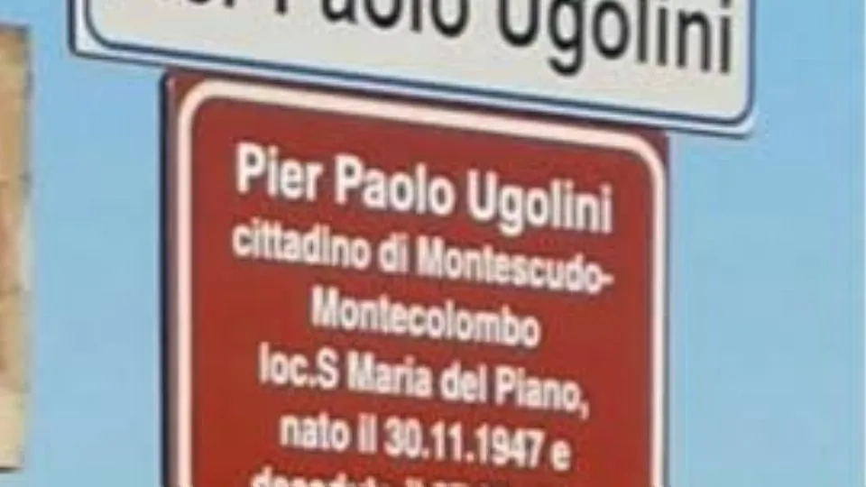 la toponomastica indica il nome di Pier Paolo Ugolini