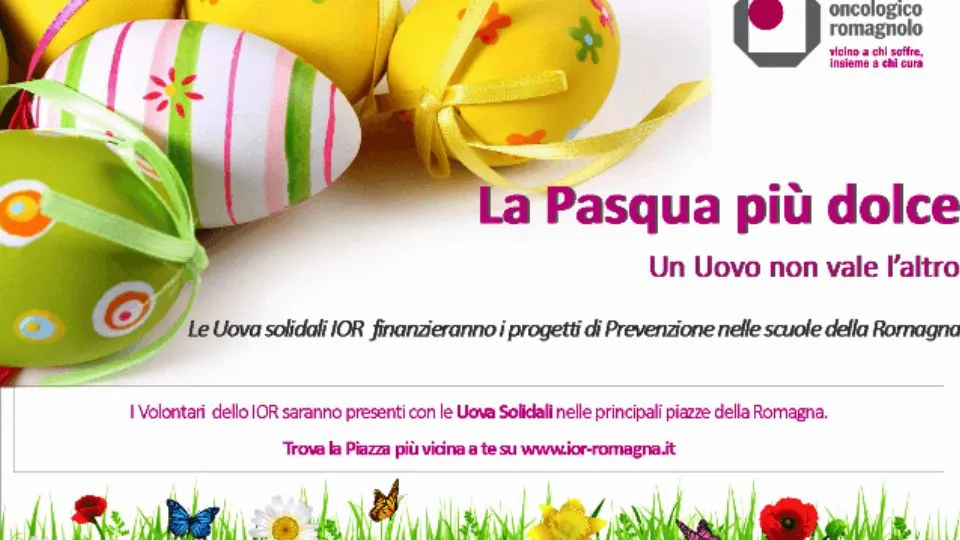 La locandina delle Uova Solidali dello IOR
