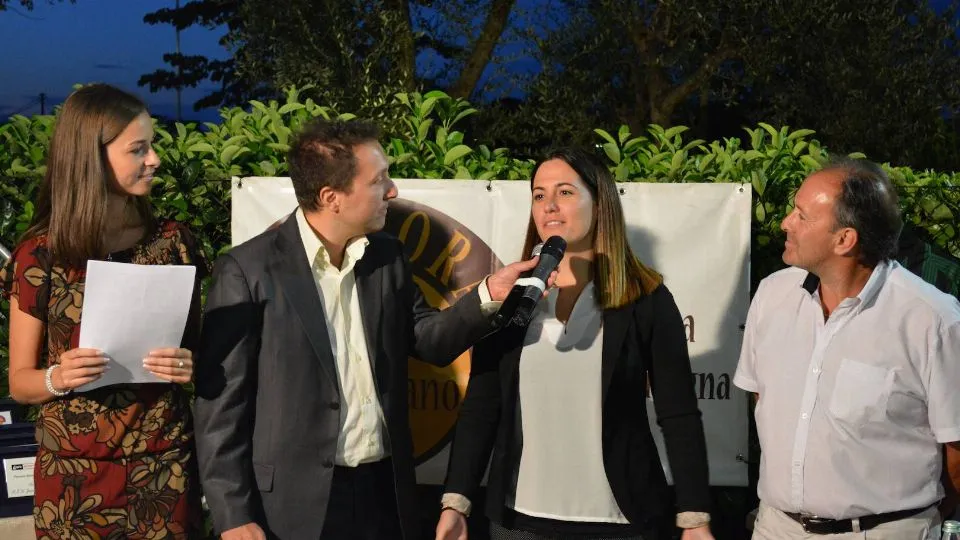 L’assessore Eleonora Urbinati durante il Premio Sport Valmarecchia