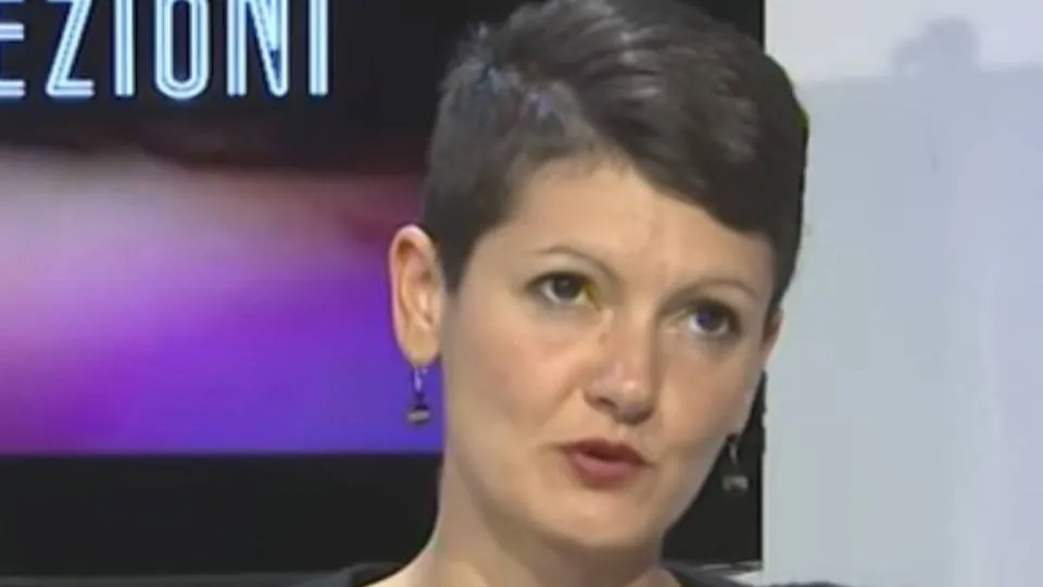 Sara Visintin negli studi di Icaro Tv

