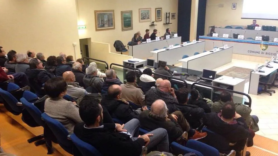 l’incontro nella sala del Consiglio
