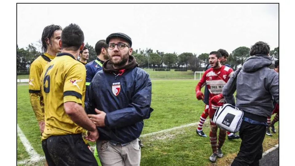 Momenti di tensione a fine gara
