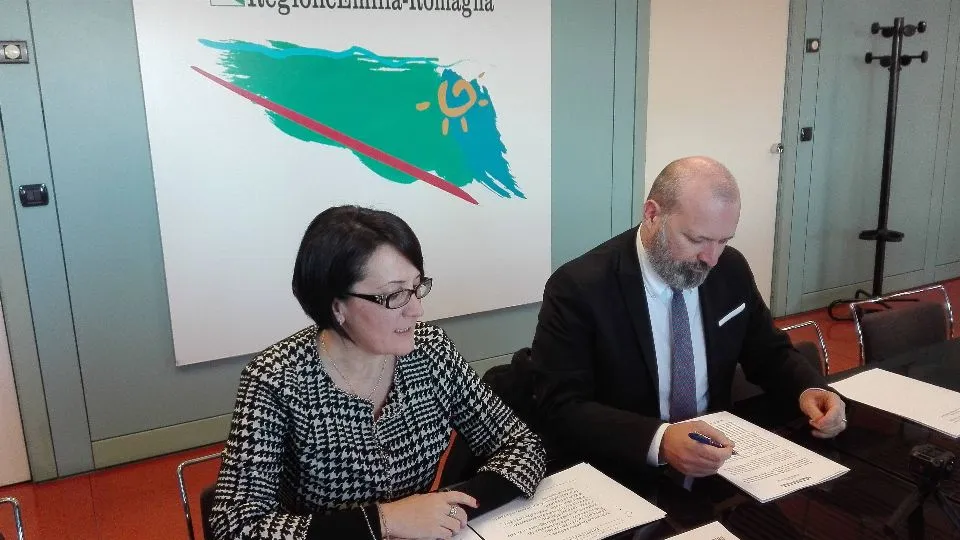 l’assessore Petitti e il presidente Bonaccini
