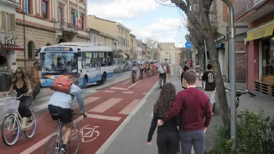la futura ciclabile di via XXIII Settembre
