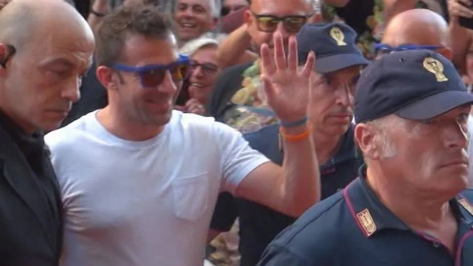l’arrivo di Del Piero a Riccione