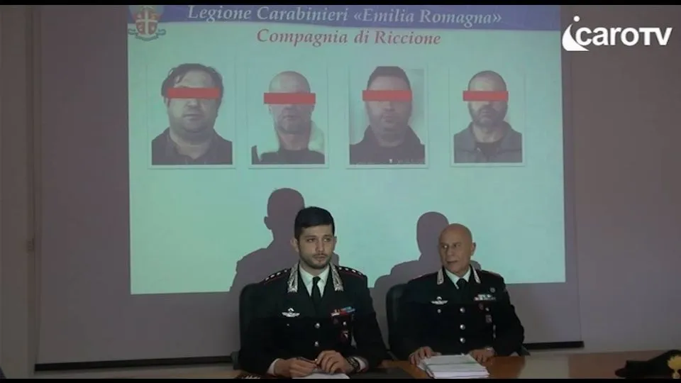Un momento della conferenza stampa dei Carabinieri