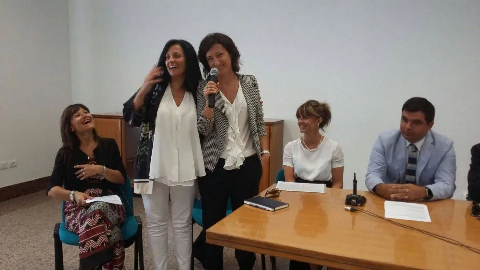 Alessandra Battarra con il sindaco Tosi
