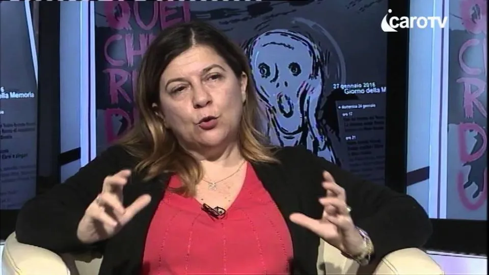 Laura Fontana negli studi di Icaro Tv
