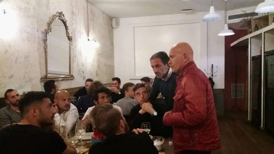 Giorgio Grassi, Pietro Tamai e la squadra a tavola