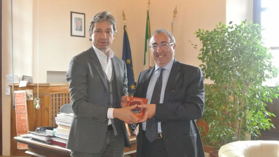 Clemente di Nuzzo e il Sindaco Gnassi
