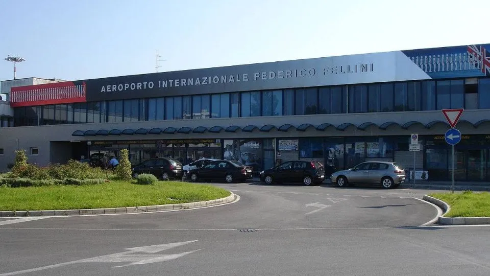 l’aeroporto Fellini di Rimini