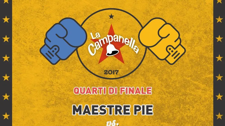 Il cartello della prima sfida dei quarti

