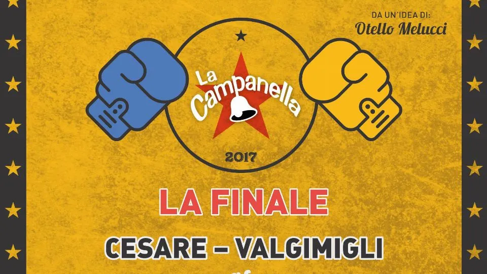 Il cartello della finale