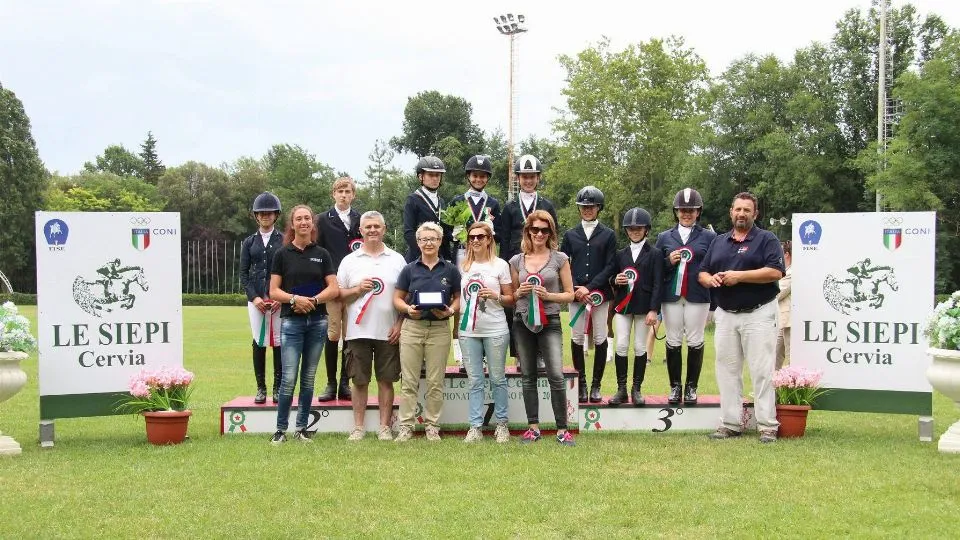 Il podio del Campionato italiano Pony open