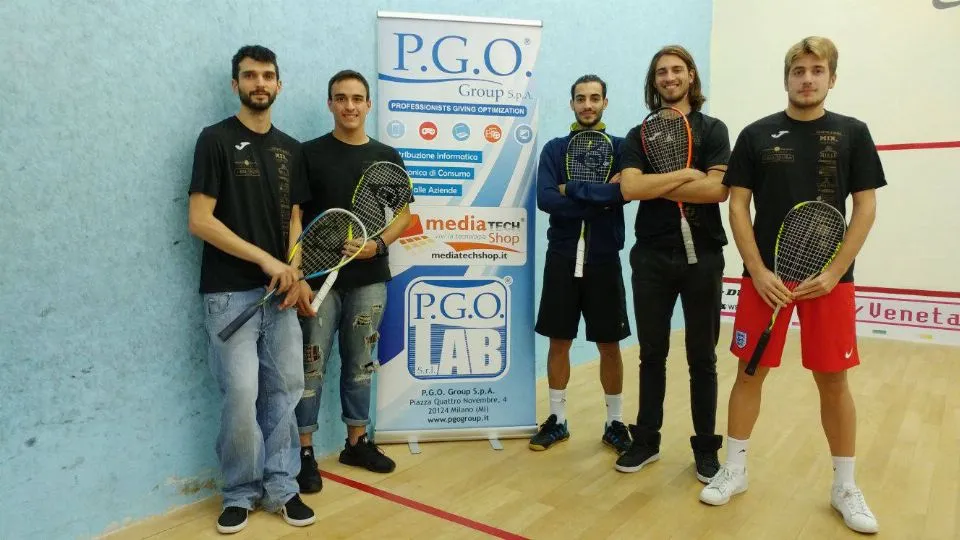 Gli atleti di Mondosquash Riccione al Città d’Italia di Padova