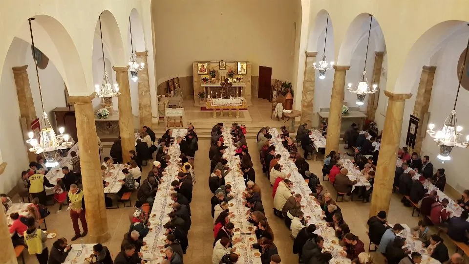 il pranzo a Sant’Agnese