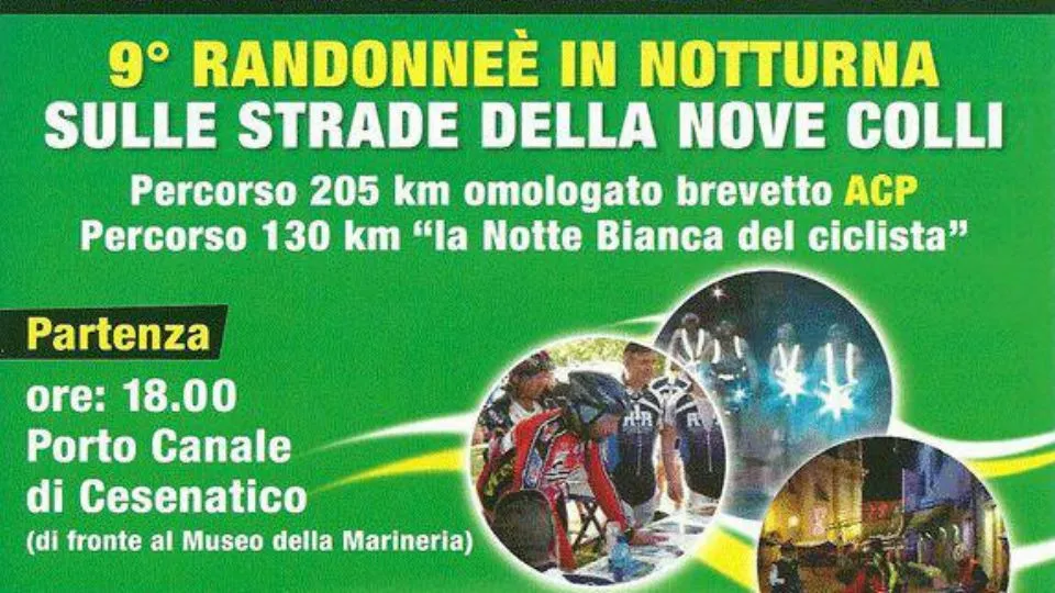 Il manifesto della Randonnée in Notturna