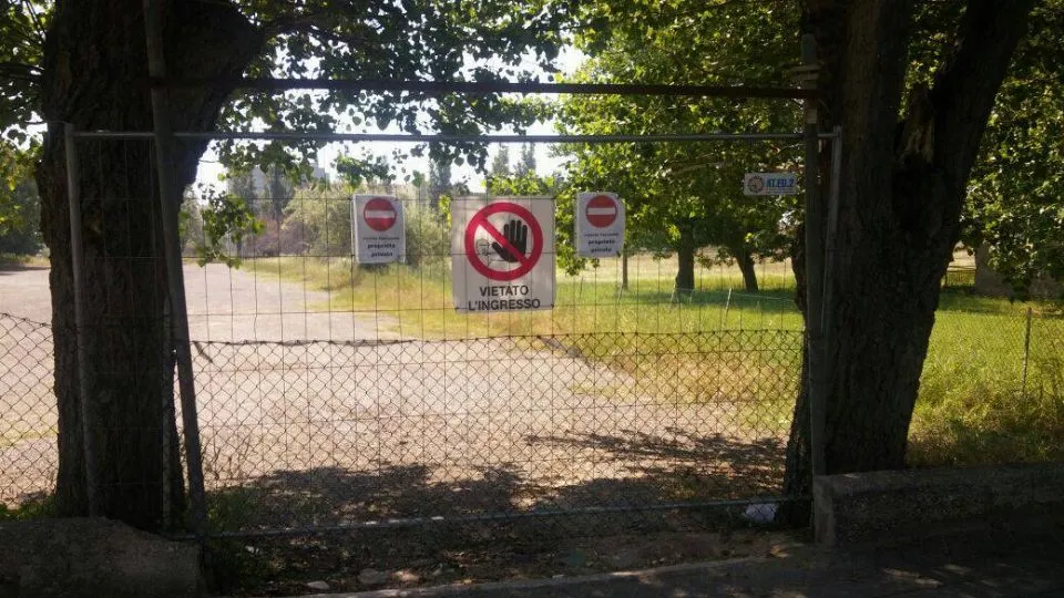 L’area parcheggio chiuso