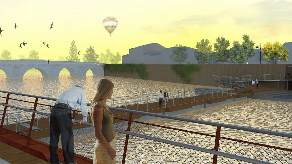 il rendering del progetto Tiberio 4
