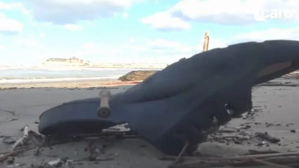 resti post mareggiata a Rimini