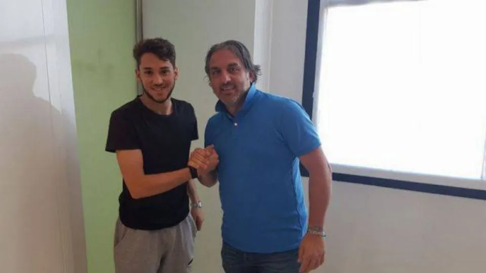 Alessandro D’Addario con il DS del Rimini Piertro Tamai