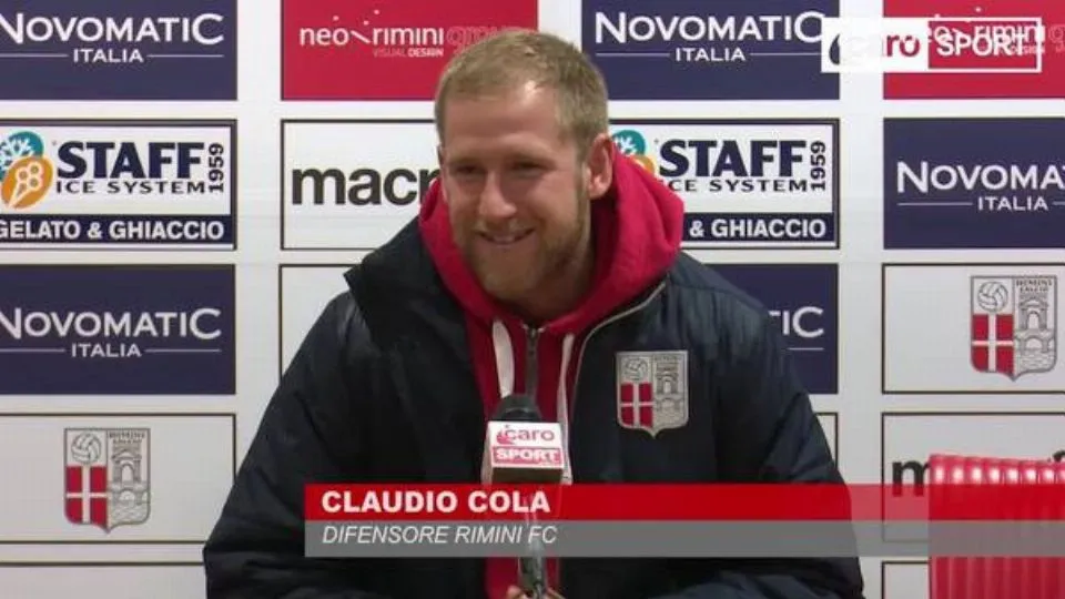 Claudio Cola in sala stampa