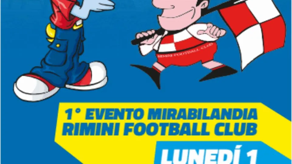Le mascotte di Mirabilandia e Rimini insieme