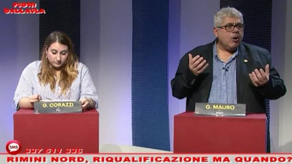 Giulia Corazzi e Gennaro Mauro in studio
