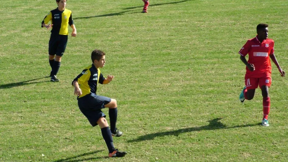 Azione di gioco Santarcangelo-Carpi Under 14