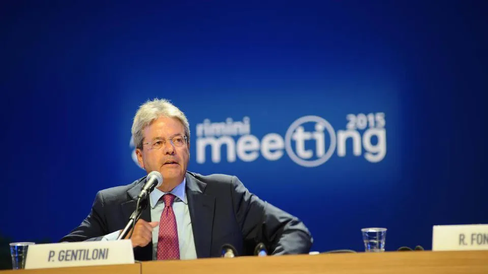 Gentiloni al Meeting 2015
