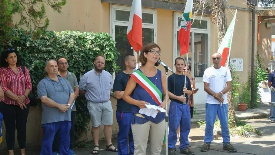 la commemorazione alle OGR di Rimini
